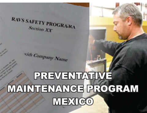 Only $24.95!! Guaranteed 100% Passing Score on ISNetworld® RAVS®. NO HIDDEN FEES! NO SUBSCRIPTIONS! If Lost can Re-Download FREE ANYTIME! for Mexico Preventative Maintenance Program - ISNetworld® Approved - Mexico